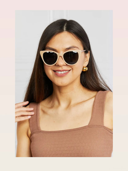 Cat-Eye Acetate Frame Sunglasses — styled showcase — Livostyle
