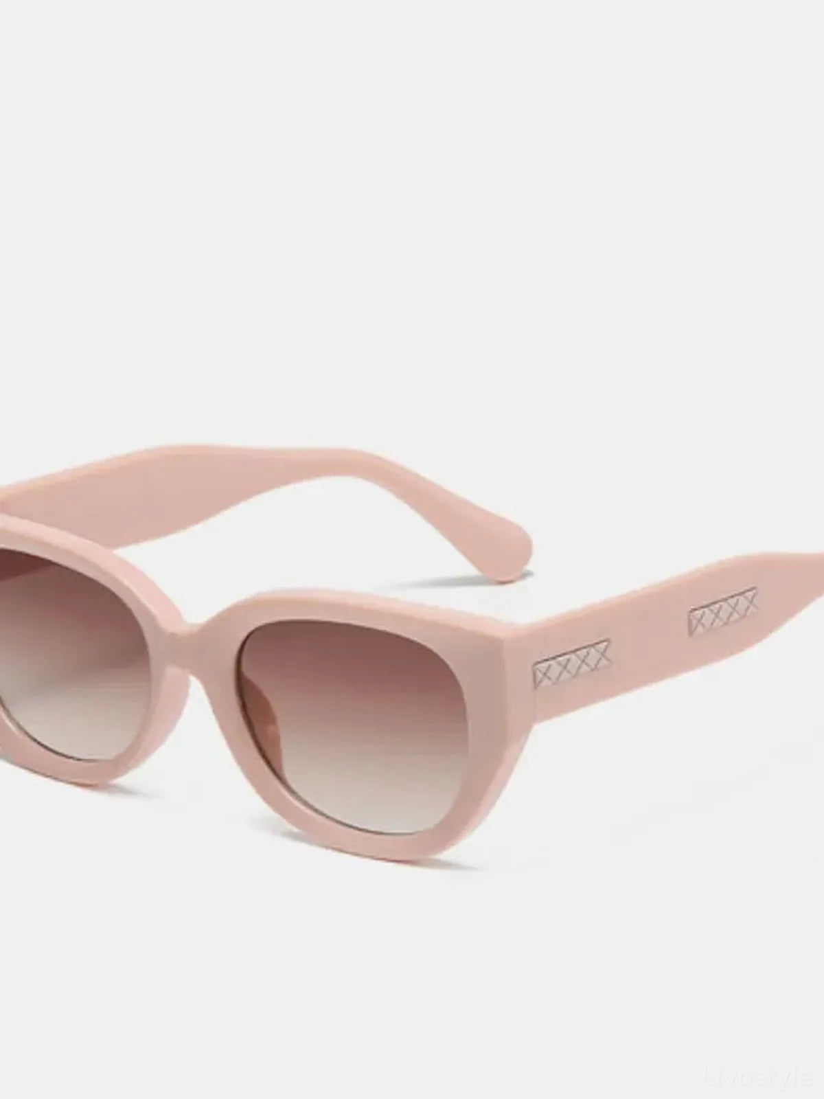 Cat Eye Polycarbonate Frame Sunglasses — detail view — Livostyle