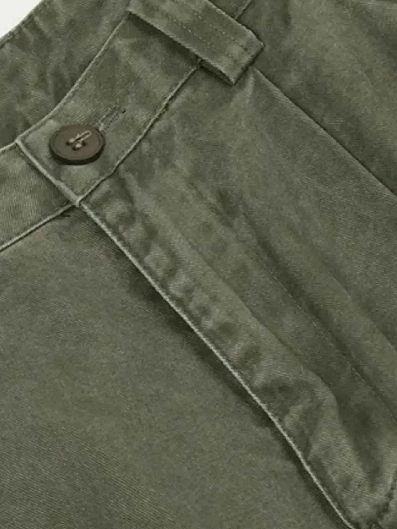 Men's Wide Leg Cargo Pants with Multi Pockets