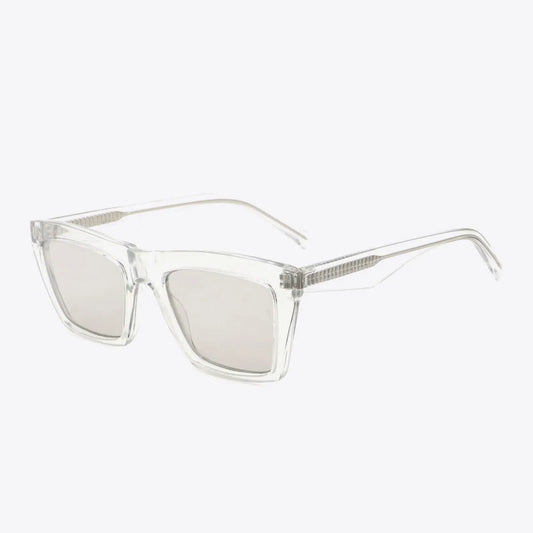 Cellulose Propionate Frame Rectangle Sunglasses — square view — Livostyle