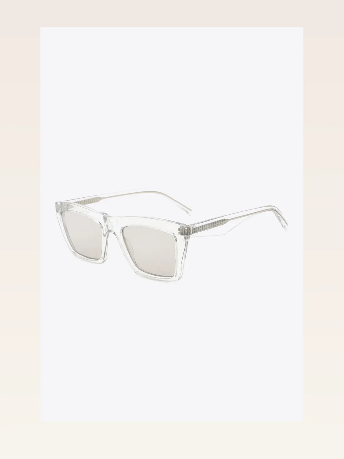 Cellulose Propionate Frame Rectangle Sunglasses — styled showcase — Livostyle