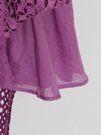 Lace Cutout Long Sleeve Midi Dress – photo 9