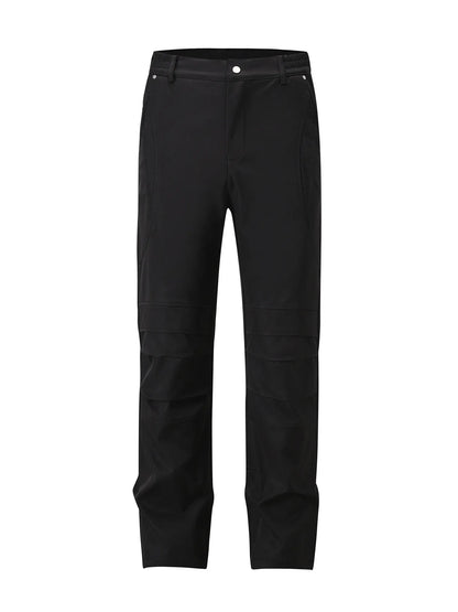 Men's Slim Straight Pants with Ruched Detail — Livostyle