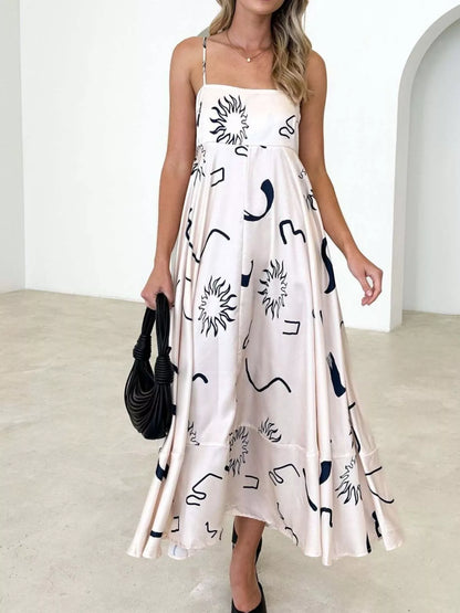 Printed Spaghetti Strap Maxi Dress – photo 12