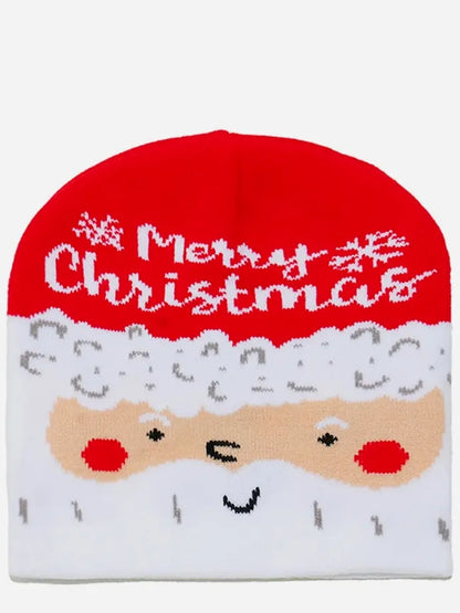 Christmas Pattern Knit Hat — detail view — Livostyle