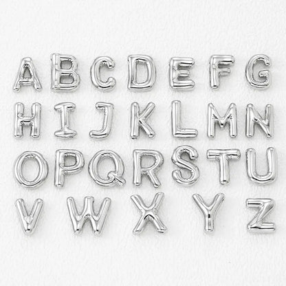 Copper Bubble Letter A Pendant Necklace — square view — Livostyle