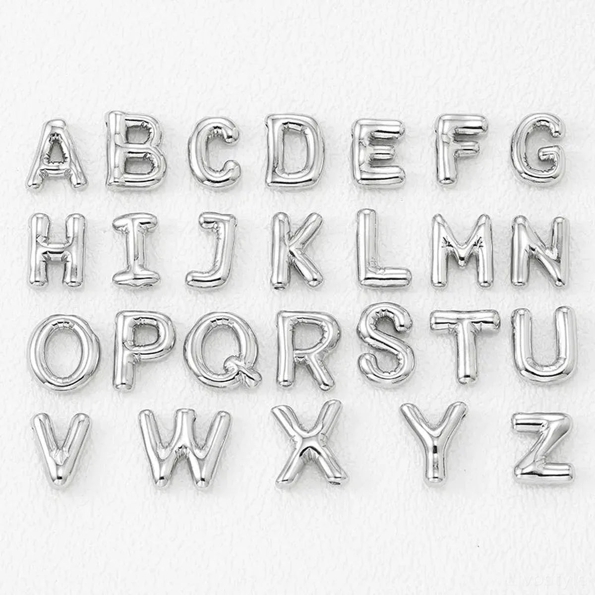 Copper Bubble Letter A Pendant Necklace — square view — Livostyle