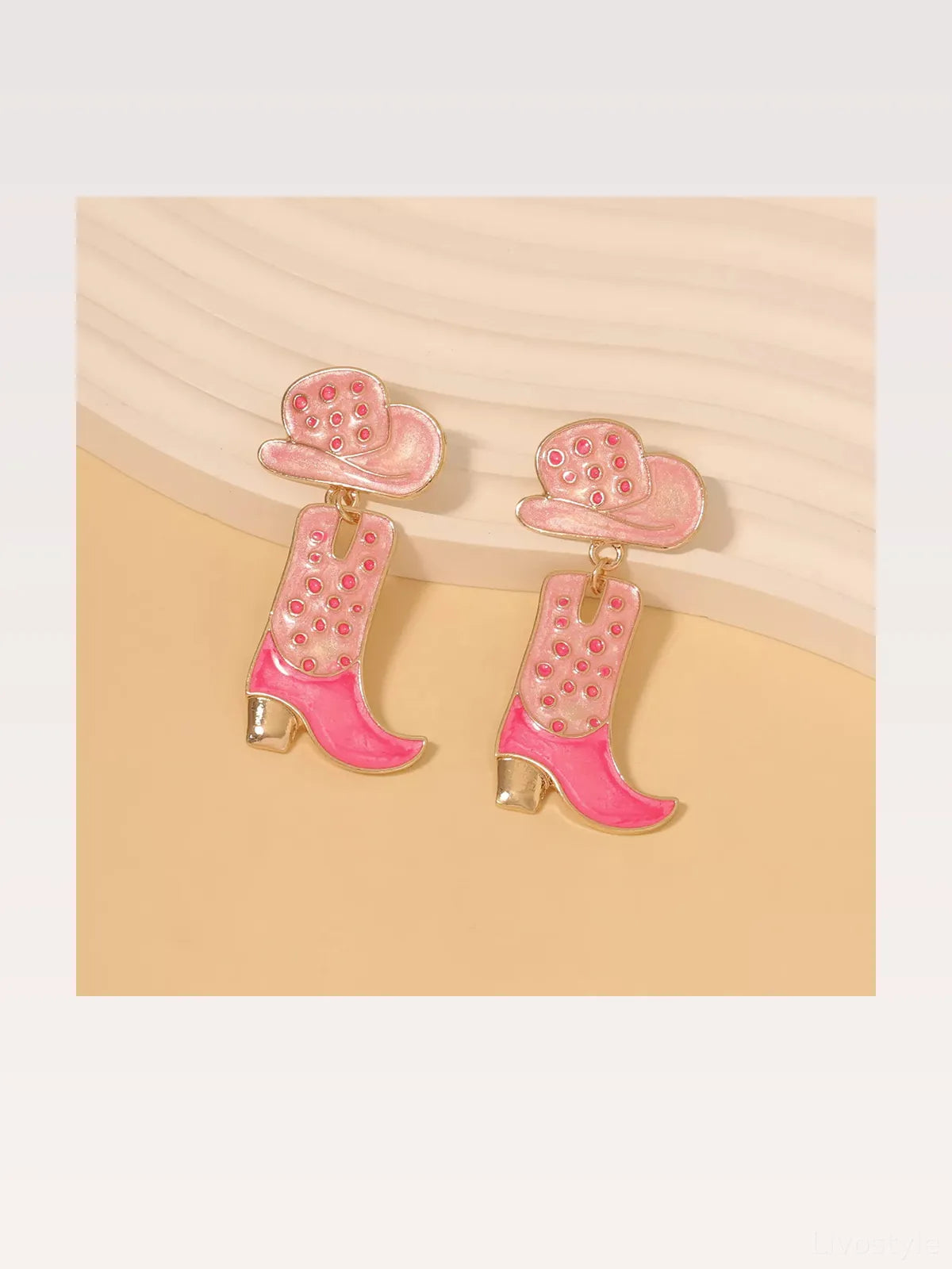 Cowgirl Boot and Hat Dangle Earrings — styled showcase — Livostyle
