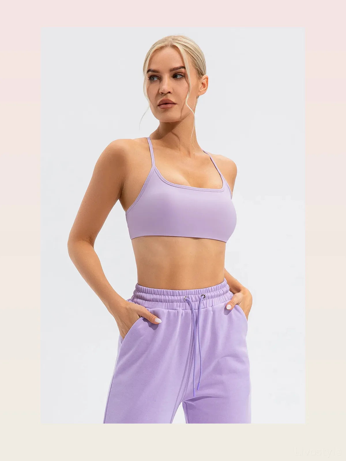 Crisscross Spaghetti Strap Active Cami — styled showcase — Livostyle