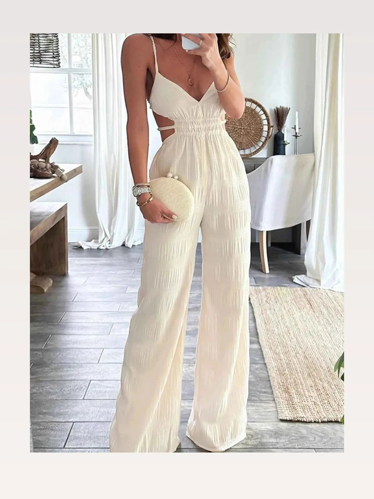 Cut-Out Wide Leg Jumpsuit — styled showcase — Livostyle