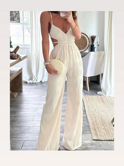 Cut-Out Wide Leg Jumpsuit — styled showcase — Livostyle