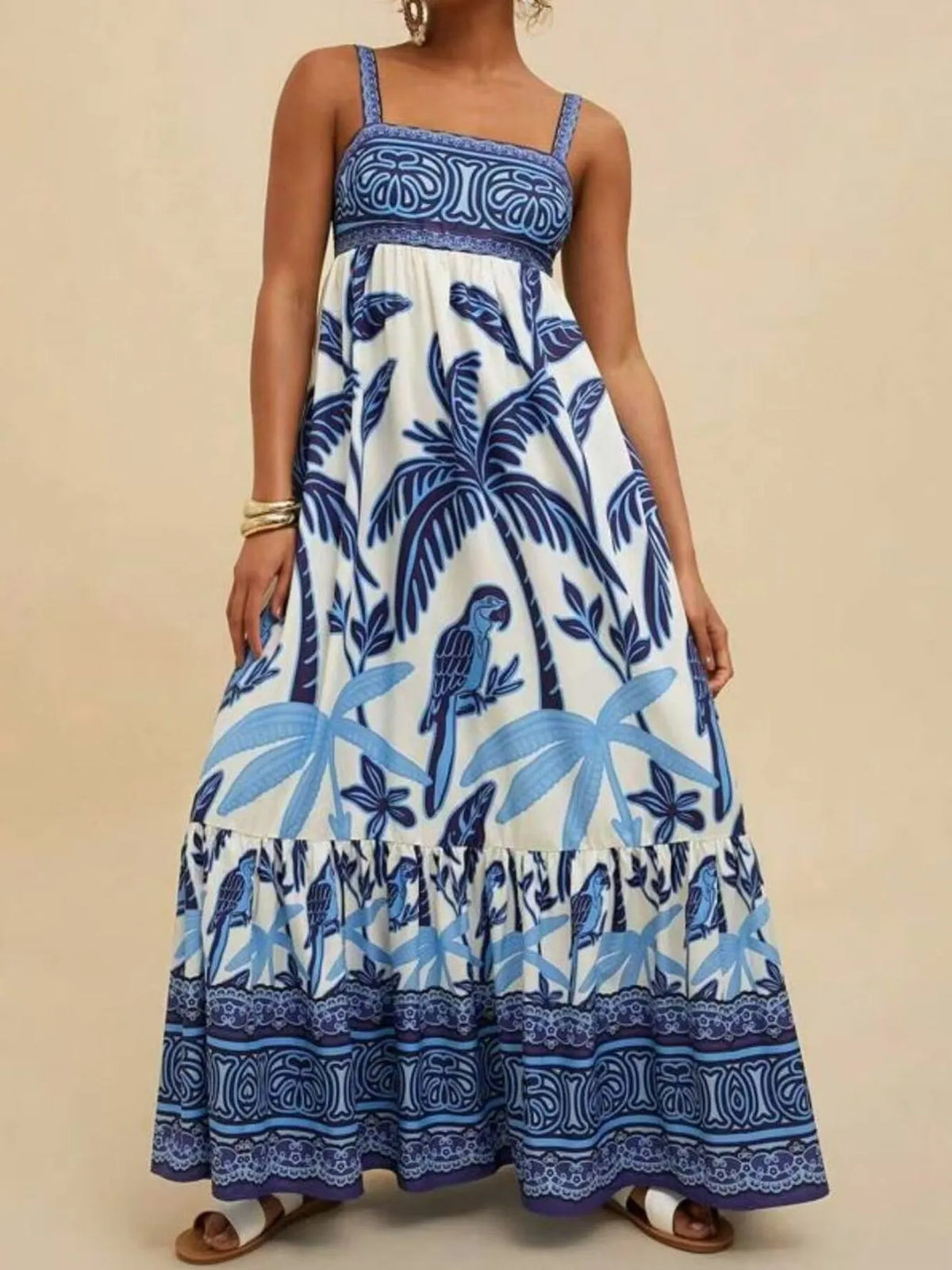 Tropical Print Maxi Cami Dress – photo 10