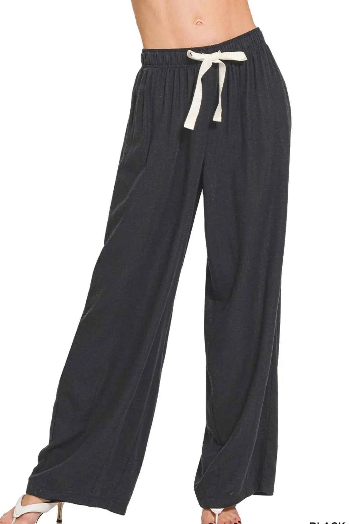 Linen Drawstring Pants — Livostyle