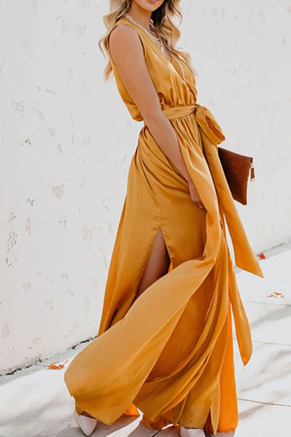 Surplice Tie Waist Maxi Dress – photo 6