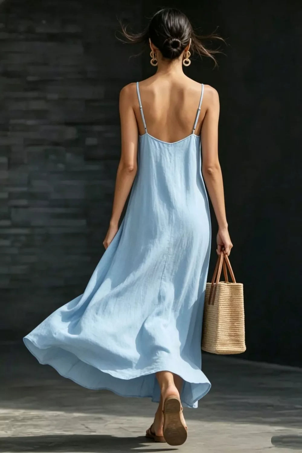 Slit V-Neck Maxi Dress – photo 3
