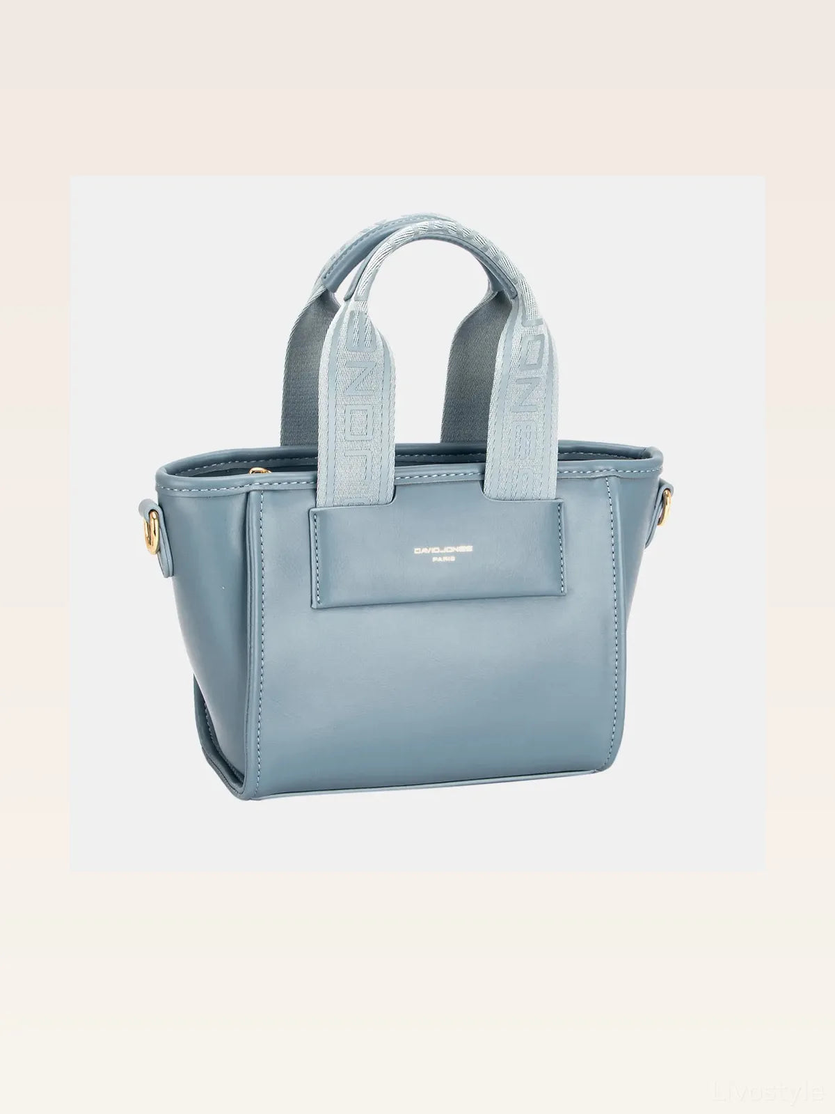 Small Handbag with Embossed Pattern Handles — styled showcase — Livostyle
