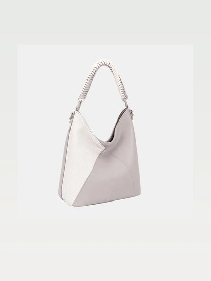 Woven Handle PU Leather Handbag — styled showcase — Livostyle