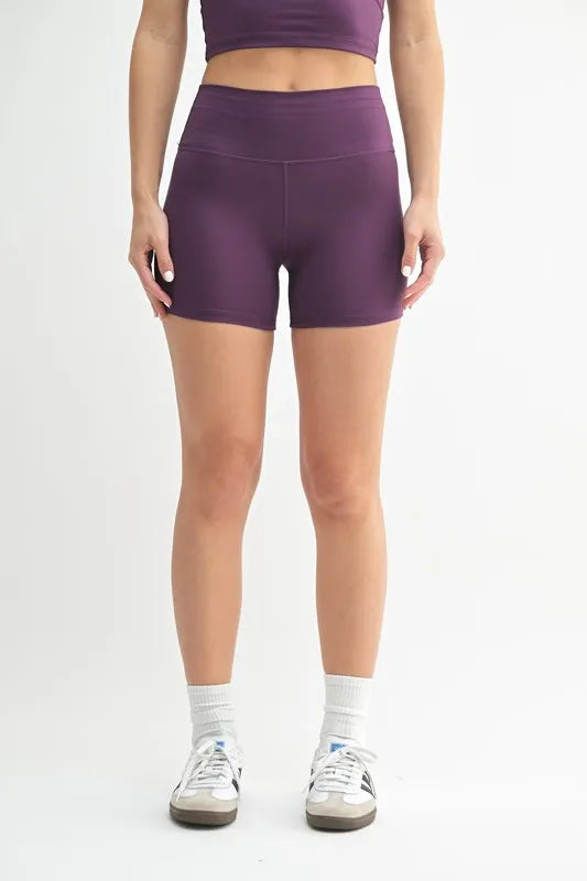 Venice Cloud Light Contour Biker Shorts in MERLOT