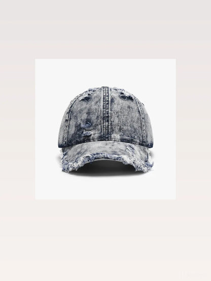 Distressed Cotton Adjustable Baseball Cap — styled showcase — Livostyle
