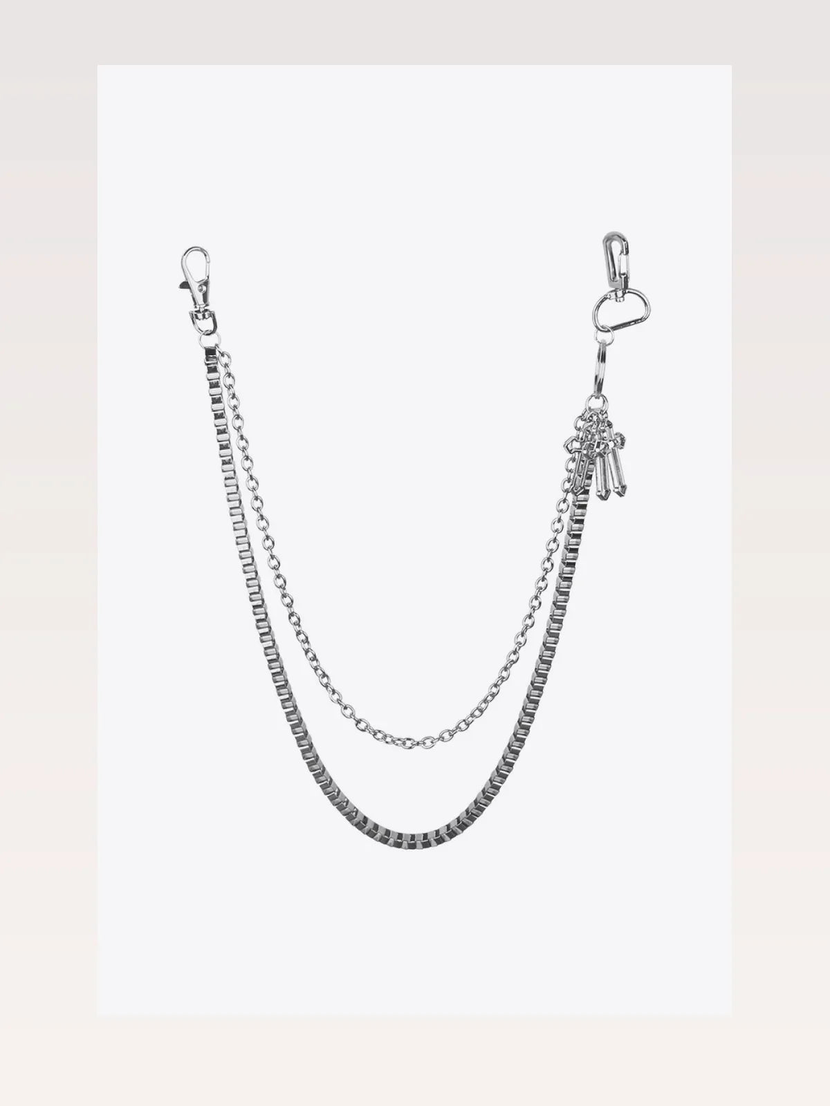Double-Layered Cross Waist Chain — styled showcase — Livostyle