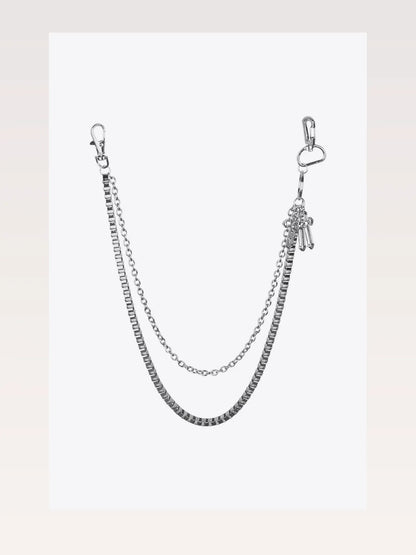 Double-Layered Cross Waist Chain — styled showcase — Livostyle