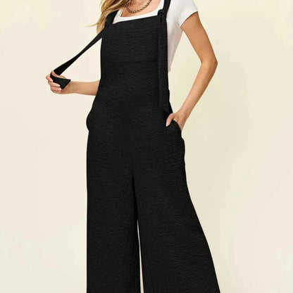 Sleeveless Wide Leg Jumpsuit — square view — Livostyle