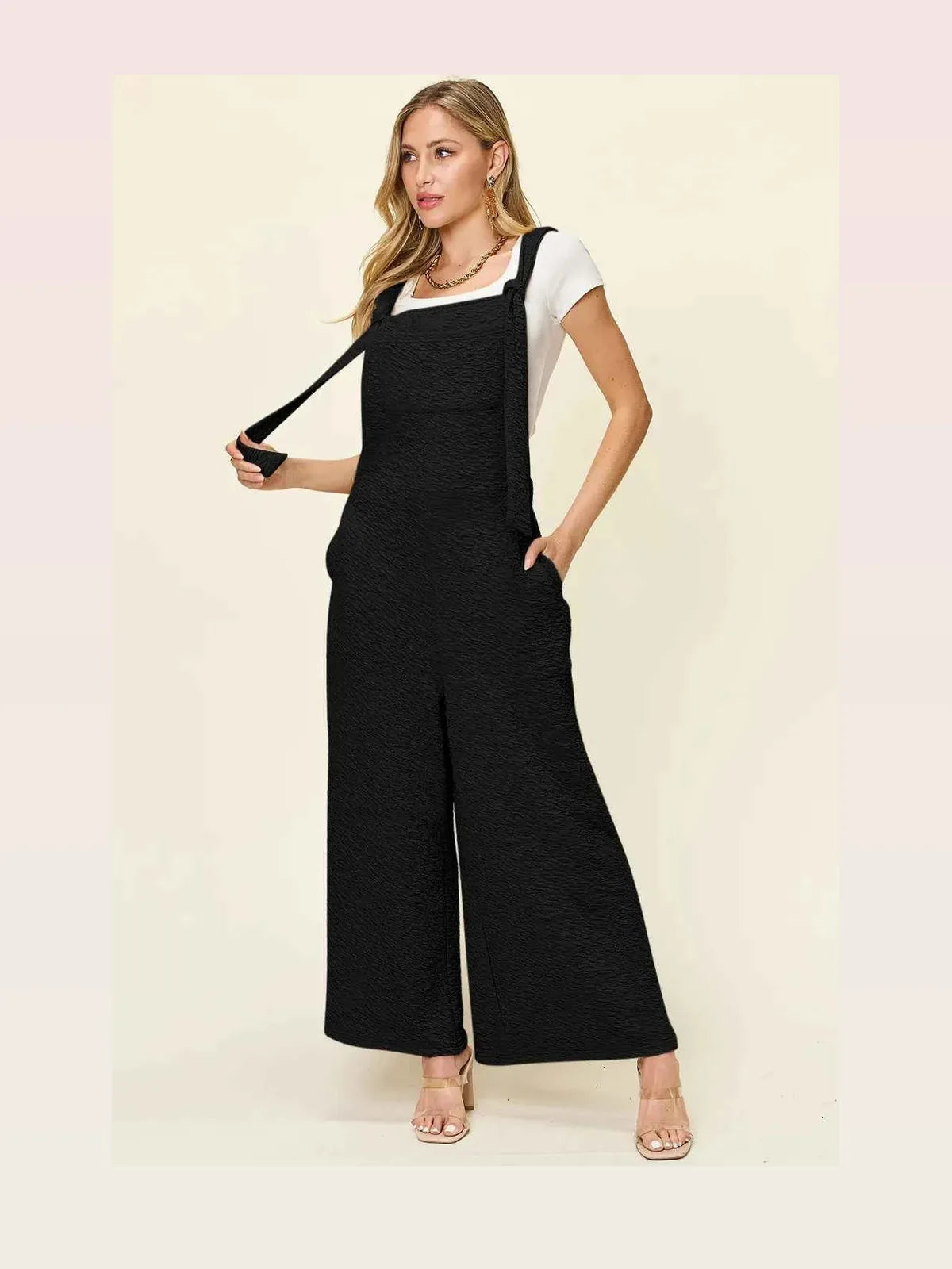 Sleeveless Wide Leg Jumpsuit — styled showcase — Livostyle