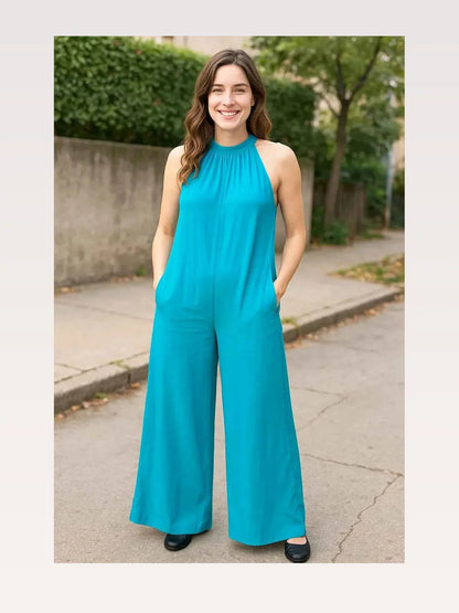 Tie Back Cutout Sleeveless Jumpsuit – photo 4