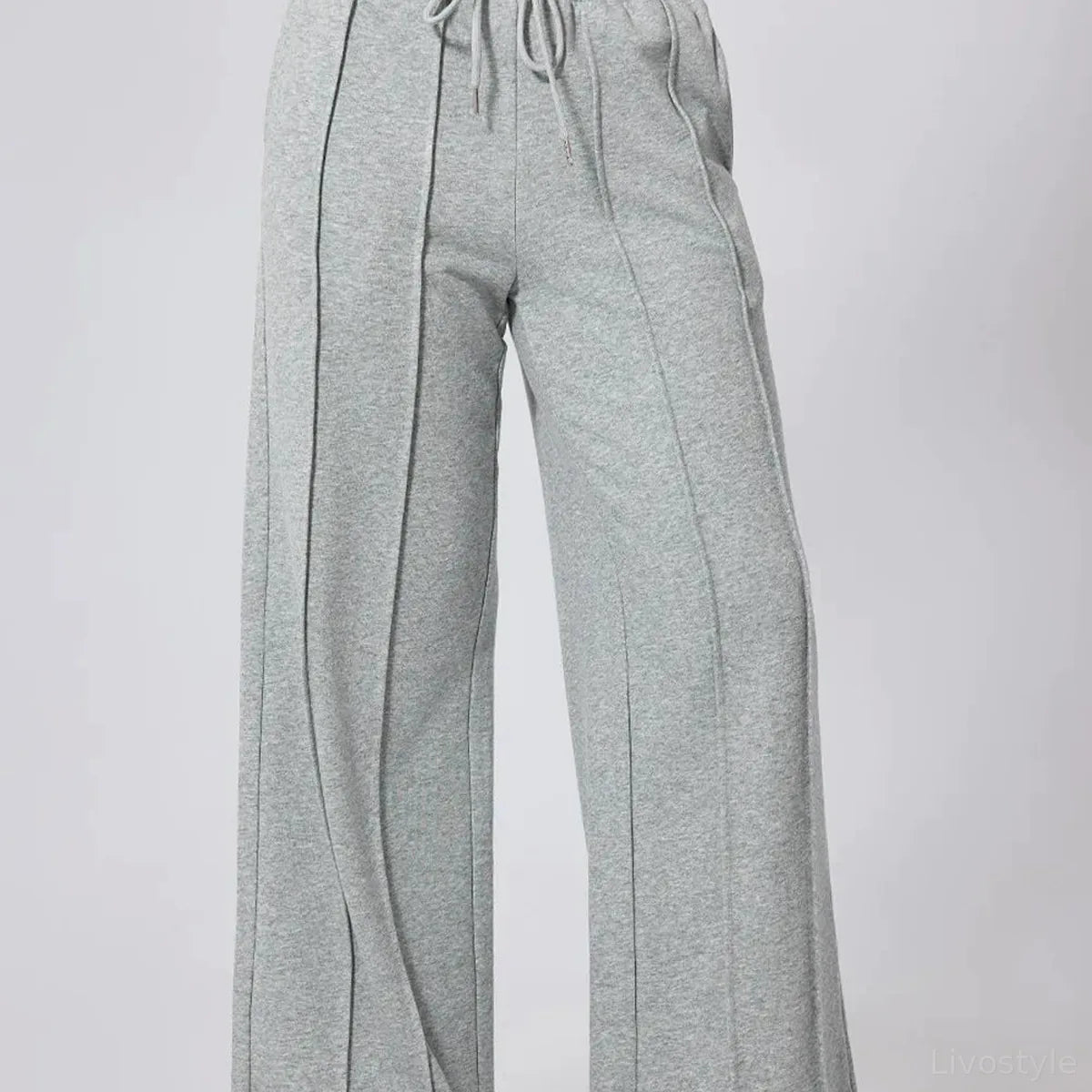 Drawstring Wide Leg Active Pants – full product view