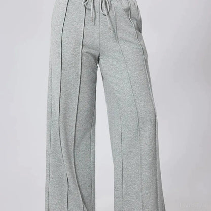 Drawstring Wide Leg Active Pants – full product view