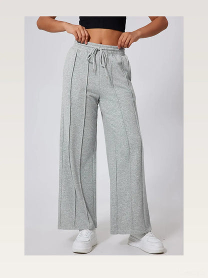 Drawstring Wide Leg Active Pants – styled outfit view