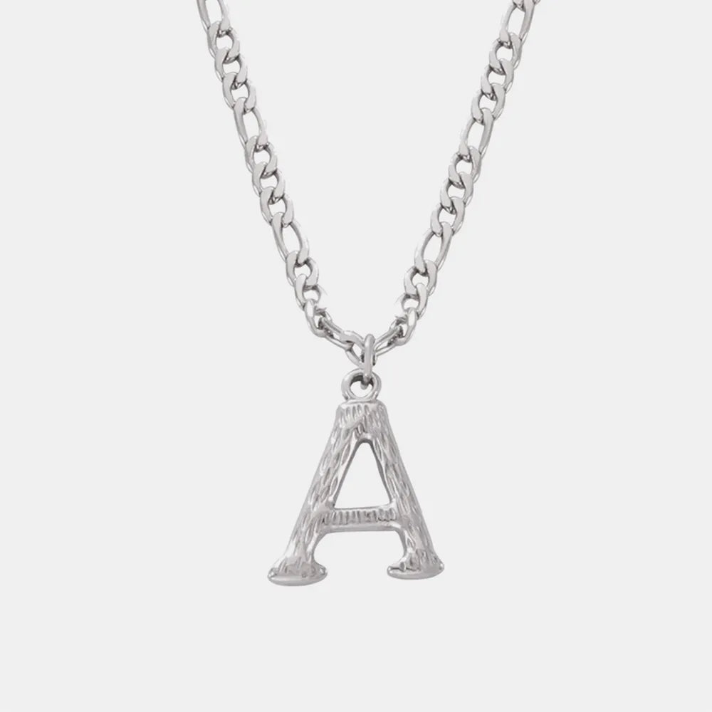 Titanium Steel Letter Pendant Necklace — Livostyle