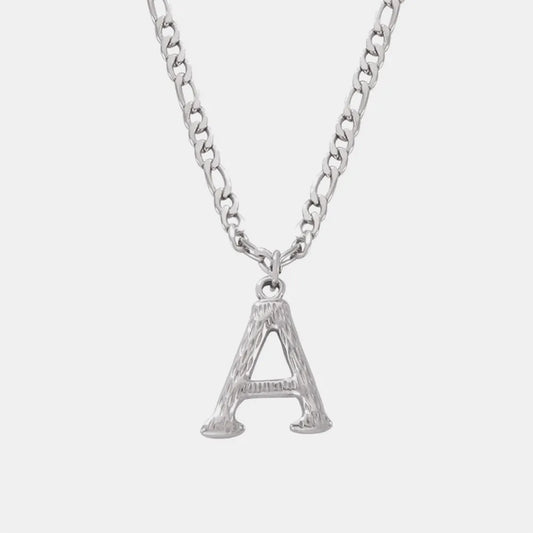 Titanium Steel Letter Pendant Necklace — Livostyle