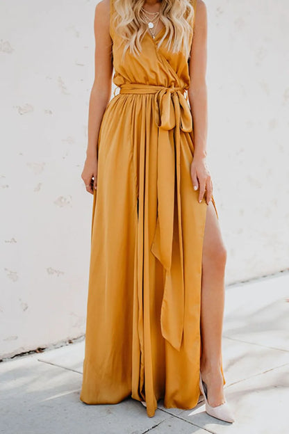 Surplice Tie Waist Maxi Dress – photo 5
