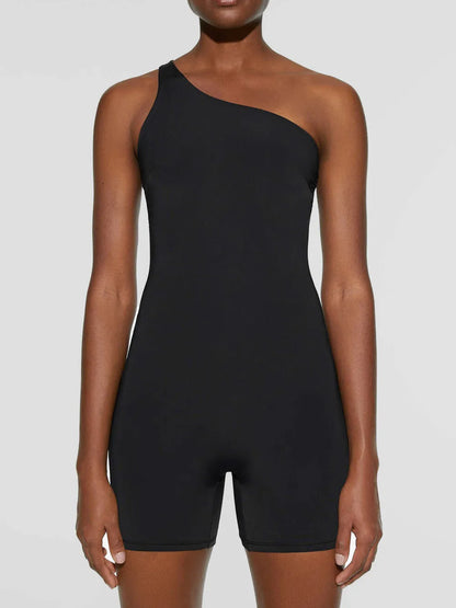 Single Shoulder Active Romper — Livostyle