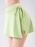 High Waist Active Skort with Pockets in Lime