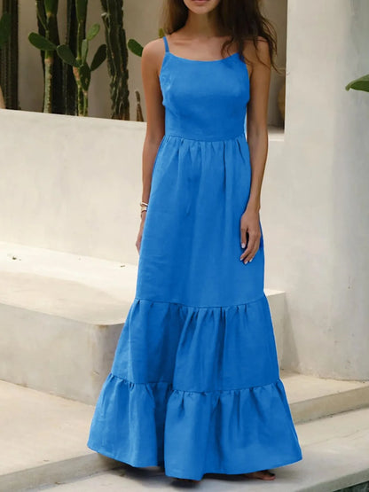 Tiered Maxi Cami Dress with Ruffled Hem – photo 3