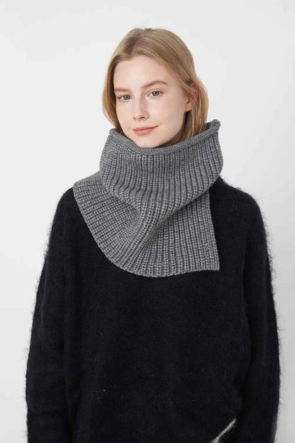 Slit Pullover Knit Scarf — Livostyle