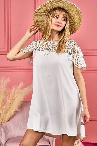 Boho Inspired Crochet Lace Wrinkled Top — Livostyle