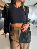 Hollow Out Open Front Cover-Up — Livostyle