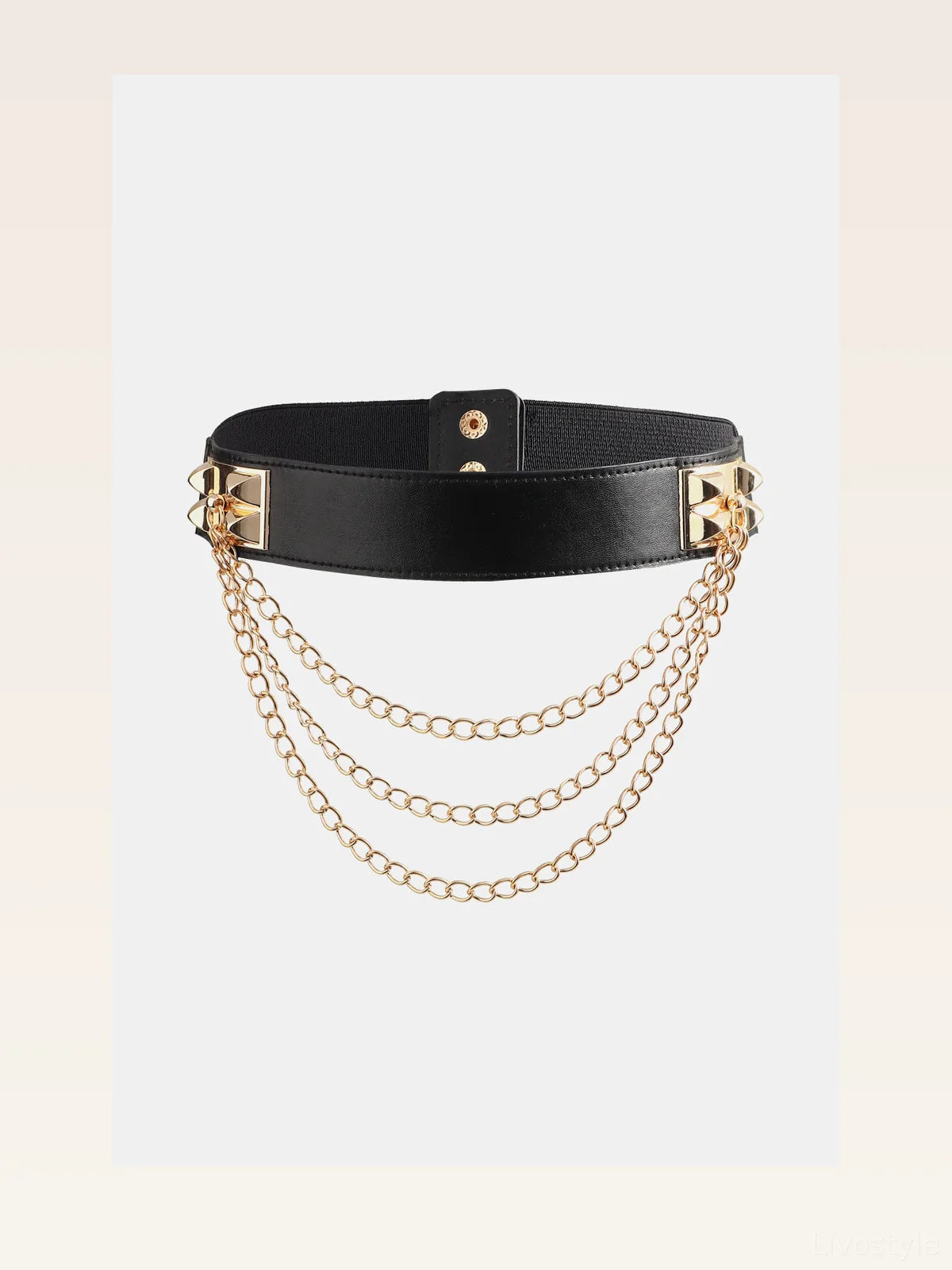 Elastic Belt with Chain — styled showcase — Livostyle