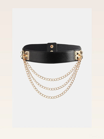 Elastic Belt with Chain — styled showcase — Livostyle