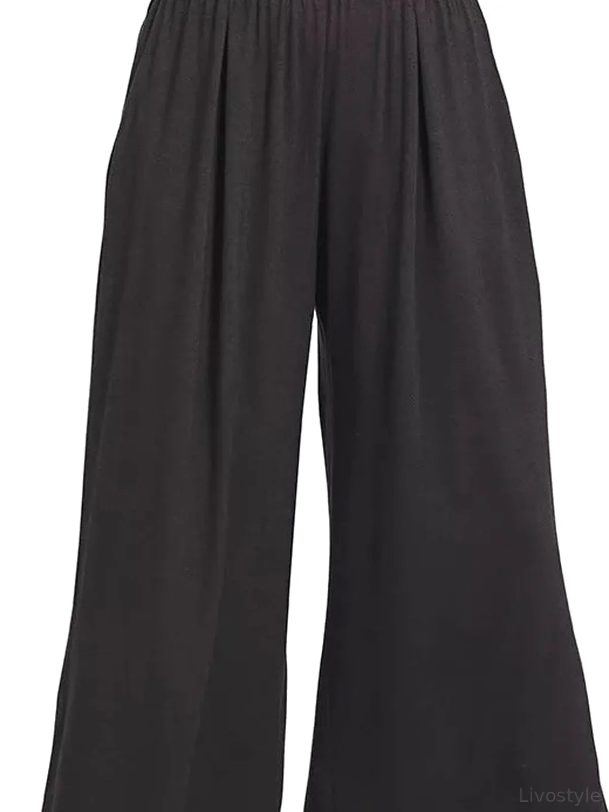 Elastic Waist Comfy Lounge Pants — detail view — Livostyle