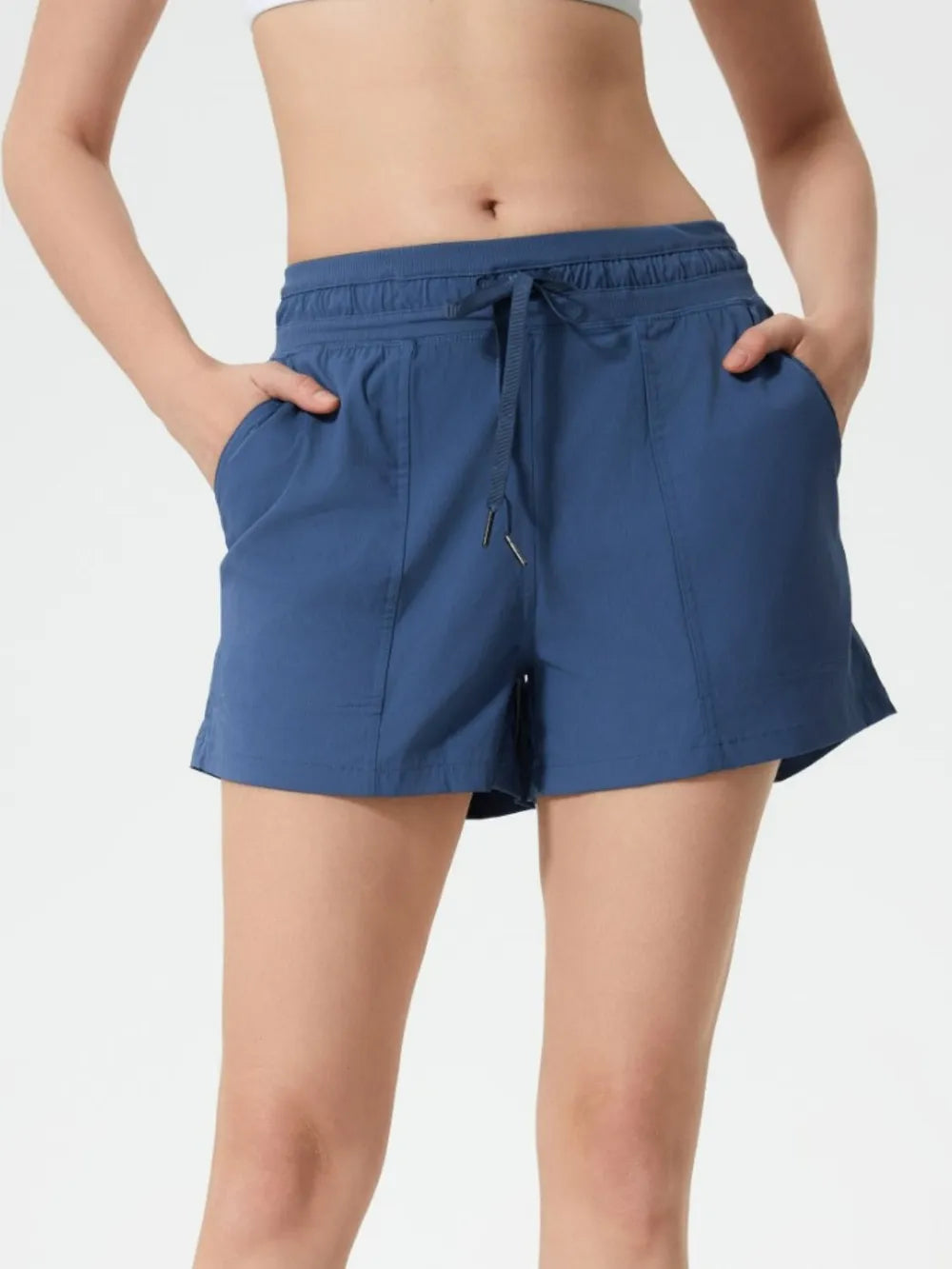 Drawstring Active Shorts with Pockets — Livostyle