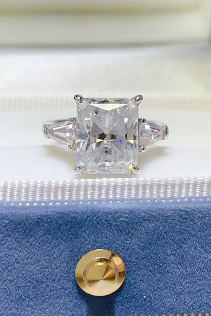 5 Carat Moissanite 925 Sterling Silver Ring — Radiant-Cut — Livostyle