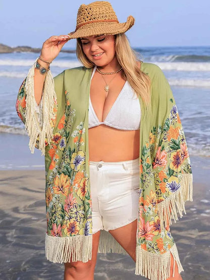 Fringe Open Front Cover-Up — Livostyle
