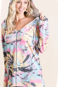 Trendy Tie-Dye Terry Hoodie for Casual Chic Style — Livostyle