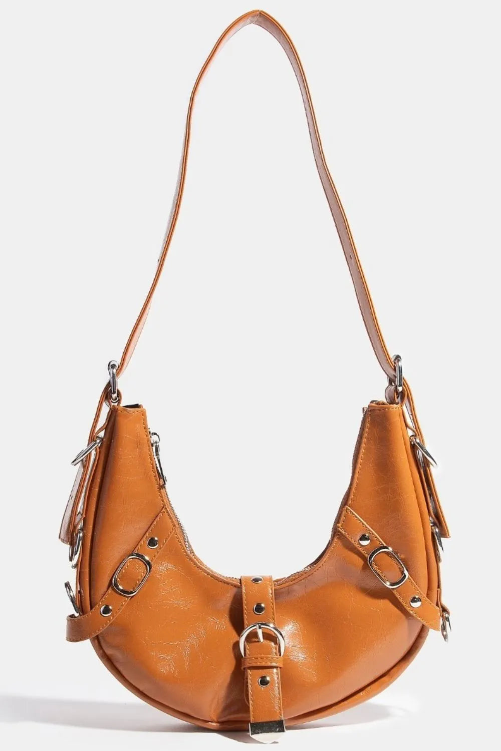 Multi Belt Strap Accent Shoulder Bag — Livostyle