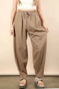 Solid Barrel Comfy Woven Pants — Livostyle