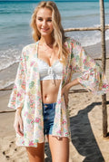 Floral Open Cardigan - Vibrant & Trendy — Livostyle